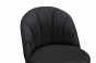 Hoker muszelka Glamour BC-14 | Czarny welur | Złote nogi | OUTLET-9