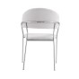 Krzesło Glamour, srebrne nogi C-889  jasnoszary welur #13 | OUTLET-5