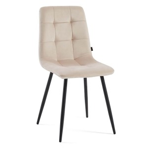 Krzesło beżowe DC-6402 welur #5