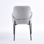 Krzesło tapicerowane CX2024 szary baranek boucle | OUTLET-4