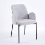 Krzesło tapicerowane CX2024 szary baranek boucle | OUTLET-5