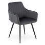 Krzesło tapicerowane DC-0084-2 szare | OUTLET-1