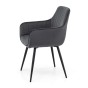 Krzesło tapicerowane DC-0084-2 szare | OUTLET-4