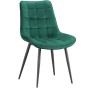 Krzesło welurowe zielone ART830 | OUTLET-1