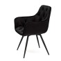 Krzesło obrotowe DC-0084-3 | welur | czarne | OUTLET-4