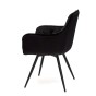 Krzesło obrotowe DC-0084-3 | welur | czarne | OUTLET-5