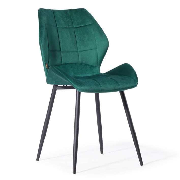 nowoczesne krzesło do jadalni butelkowa zieleń