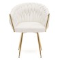 Krzesło obrotowe DC-7077S360 | Biały boucle | OUTLET-5