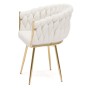 Krzesło obrotowe DC-7077S360 | Biały boucle | OUTLET-7