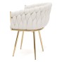 Krzesło obrotowe DC-7077S360 | Biały boucle | OUTLET-8