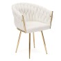 Krzesło obrotowe DC-7077S360 | Biały boucle | OUTLET-18
