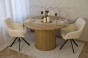 Stół okrągły 120cm YY6700 naturalny dąb | OUTLET-13