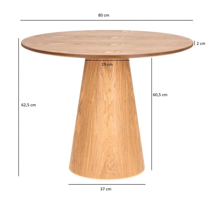 Stół Soleilo okrągły 80cm