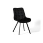 Krzesło obrotowe DC-6030S | welur | czarne | OUTLET-6