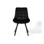 Krzesło obrotowe DC-6030S | welur | czarne | OUTLET-7