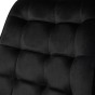 Krzesło obrotowe DC-6030S | welur | czarne | OUTLET-10