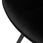 Krzesło obrotowe DC-6030S | welur | czarne | OUTLET-12