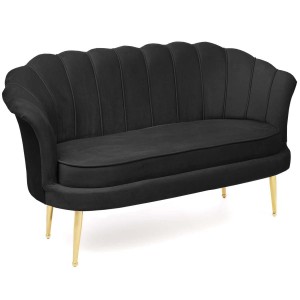 Sofa muszelka czarna #28 ELIF | OUTLET
