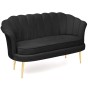 Sofa muszelka czarna #28 ELIF | OUTLET-1