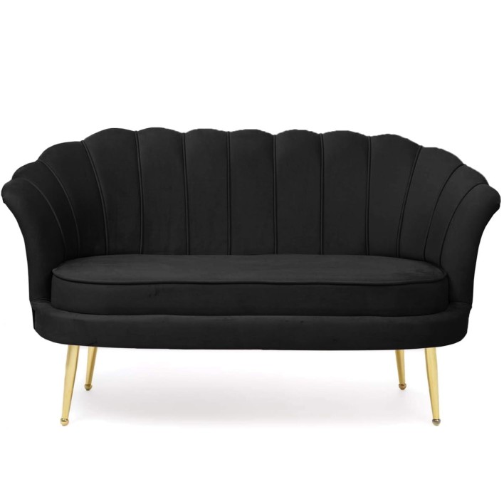 sofa muszelka czarna