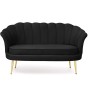 Sofa muszelka czarna #28 ELIF | OUTLET-2