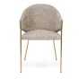 Krzesło Glamour DC-890-1 beż | boucle | złote nogi | OUTLET-2