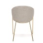 Krzesło Glamour DC-890-1 beż | boucle | złote nogi | OUTLET-7