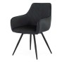 Krzesło obrotowe DC-0084-6 | Welur | Czarny | OUTLET-3