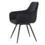 Krzesło obrotowe DC-0084-6 | Welur | Czarny | OUTLET-4
