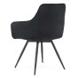 Krzesło obrotowe DC-0084-6 | Welur | Czarny | OUTLET-6
