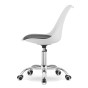 Krzesło obrotowe biurowe MSA009 biało-czarny | OUTLET-3