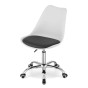 Krzesło obrotowe biurowe MSA009 biało-czarny | OUTLET-4