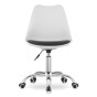 Krzesło obrotowe biurowe MSA009 biało-czarny | OUTLET-5