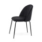 Krzesło tapicerowane DC-2139 czarny welur noga czarna | OUTLET-4