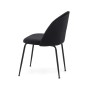 Krzesło tapicerowane DC-2139 czarny welur noga czarna | OUTLET-5