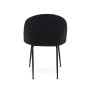 Krzesło tapicerowane DC-2139 czarny welur noga czarna | OUTLET-7