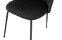 Krzesło tapicerowane DC-2139 czarny welur noga czarna | OUTLET-9