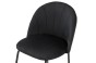 Krzesło tapicerowane DC-2139 czarny welur noga czarna | OUTLET-11