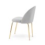 Krzesło tapicerowane DC-2139 jasny szary noga złota | OUTLET-5