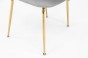 Krzesło tapicerowane DC-2139 jasny szary noga złota | OUTLET-10
