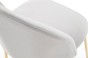 Krzesło tapicerowane DC-2139 jasny szary noga złota | OUTLET-12