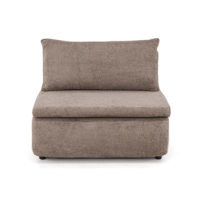 brązowa sofa z funkcją spania