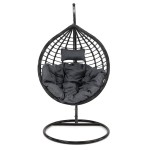 Fotel wiszący ogrodowy HC-003 | Czarny