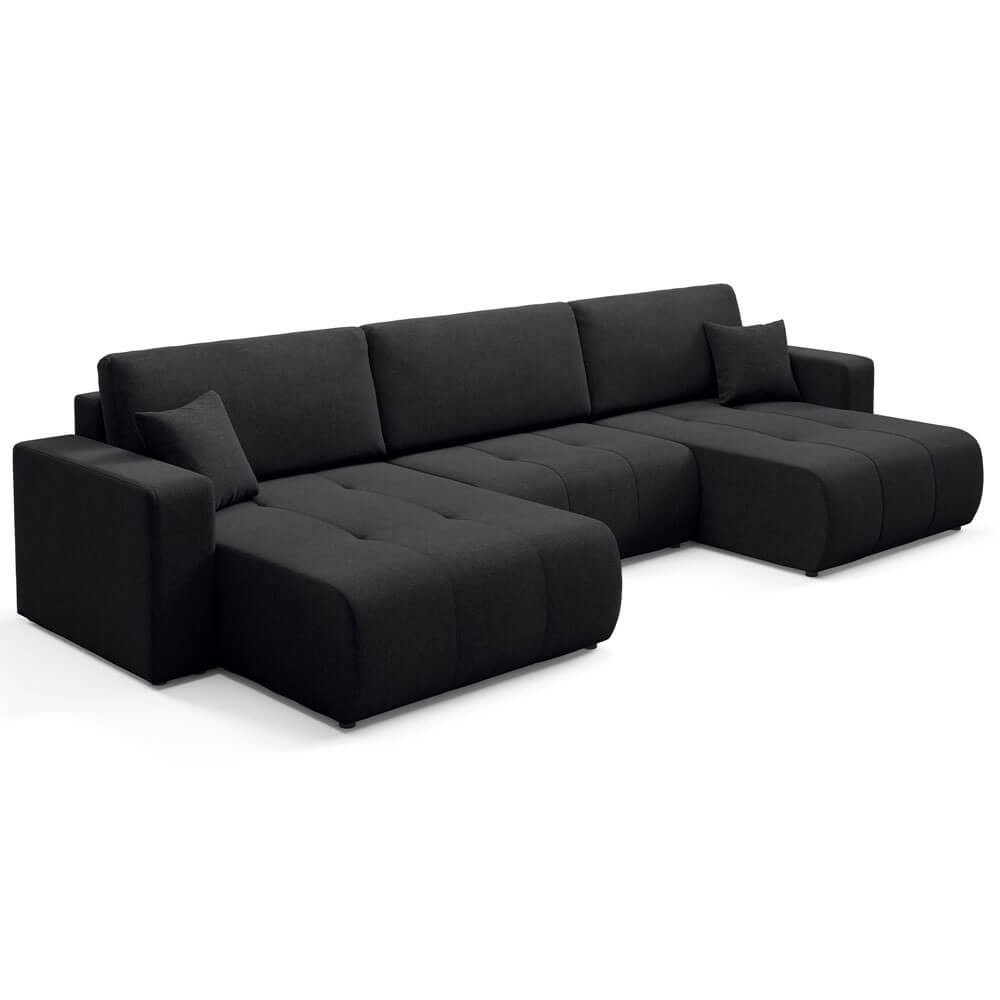 WIND nowoczesny narożnik U czarny Wind 99 min.jpg