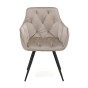 Krzesło obrotowe DC-0084-3 | welur | Ciemny Beż | OUTLET-2