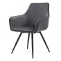 Krzesło obrotowe DC-0084-6 | welur | Szary | OUTLET-3