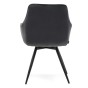 Krzesło obrotowe DC-0084-6 | welur | Szary | OUTLET-7