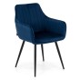 Krzesło tapicerowane DC-0084-2 niebieskie | OUTLET-1