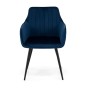 Krzesło tapicerowane DC-0084-2 niebieskie | OUTLET-2