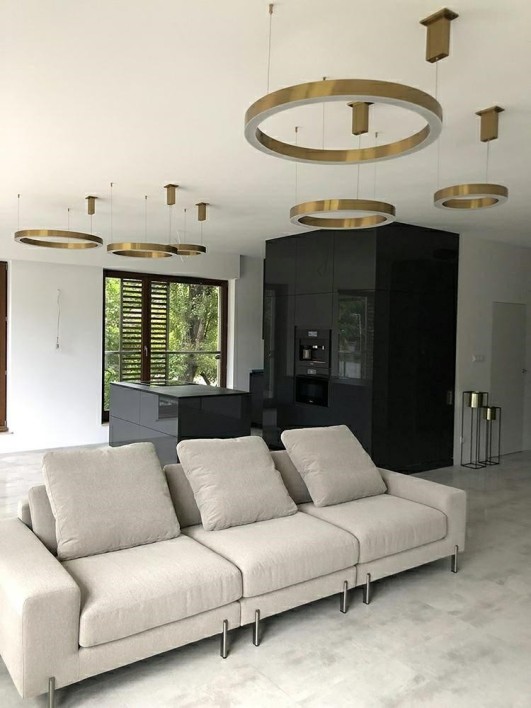 MOOSEE lampa wisząca RING 40 złota